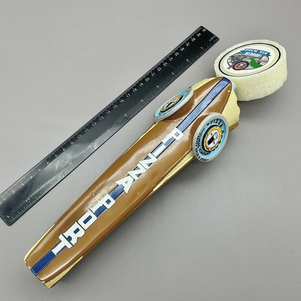 Pizza Port Brewing Company Pick Six Pilsner Beer Tap Handle Brown Bar Decor USA